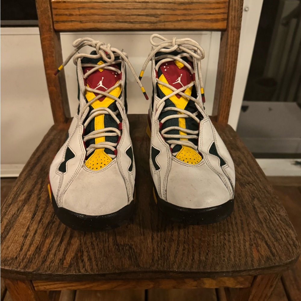 Jordan Athletic Shoes - White, Yellow, Red, Green